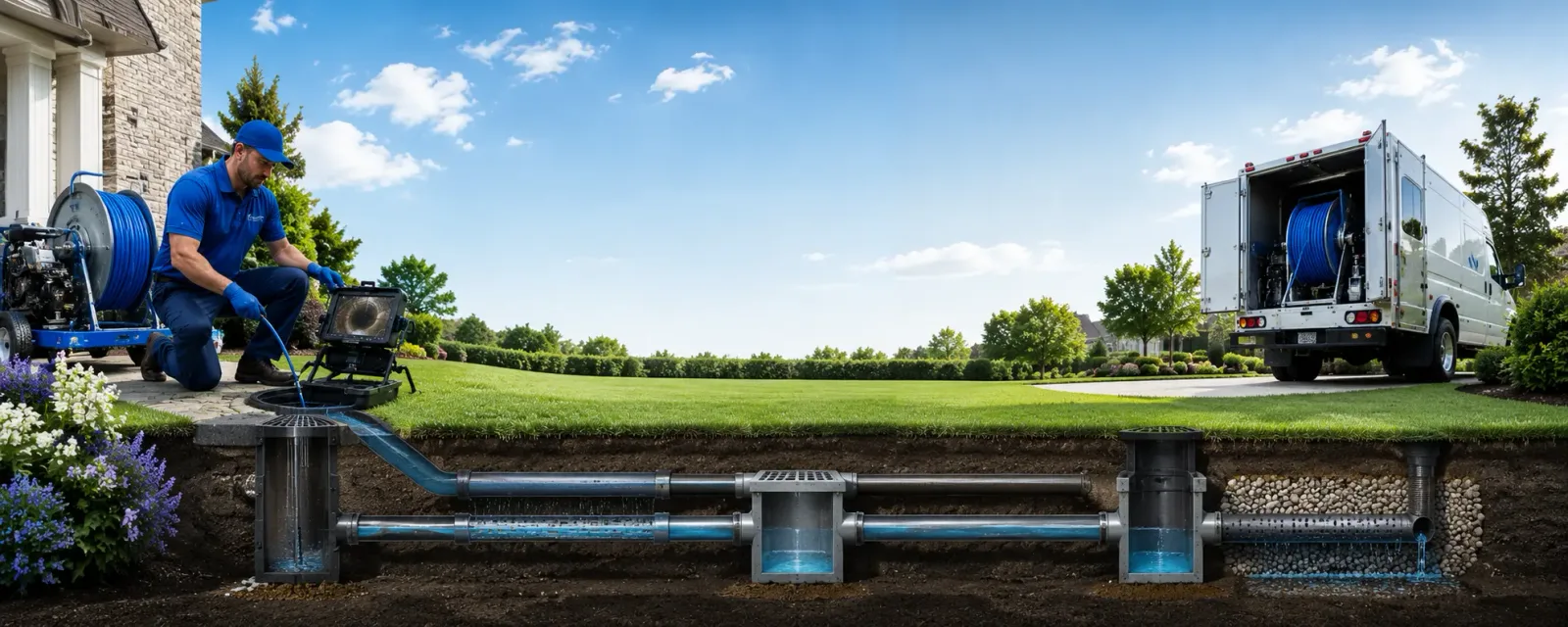 Outdoor drain cleaning information for Glen Easton, WV